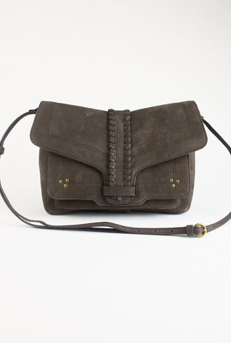 Jerome Dreyfuss Harry M Bullskin Croco Print Moca