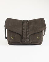 Jerome Dreyfuss Harry M Bullskin Croco Print Moca