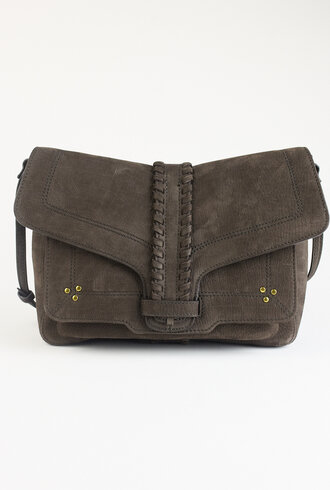 Jerome Dreyfuss Harry M Bullskin Croco Print Moca