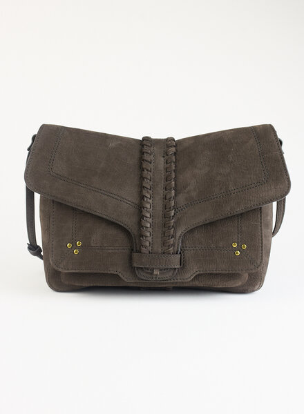 Jerome Dreyfuss Harry M Bullskin Croco Print Moca