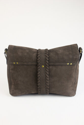 Jerome Dreyfuss Harry M Bullskin Croco Print Moca