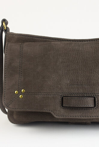 Jerome Dreyfuss Harry M Bullskin Croco Print Moca