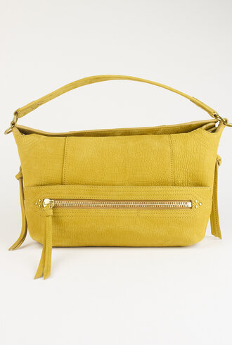 Jerome Dreyfuss  Lucky Hobo Bullskin  Croco Print Mustard