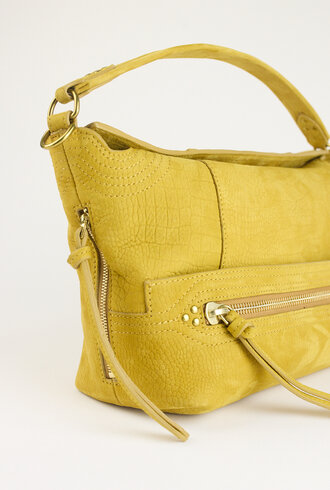 Jerome Dreyfuss  Lucky Hobo Bullskin  Croco Print Mustard