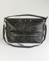 Jerome Dreyfuss Lucky Hobo Large Imprint Croco Grunge Sheepskin