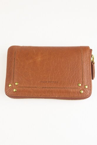 Jerome Dreyfuss Julien Lambskin Cognac