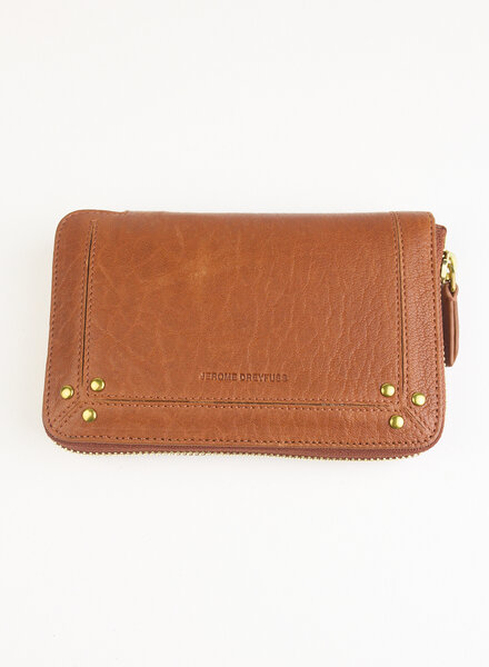 Jerome Dreyfuss Julien Lambskin Cognac