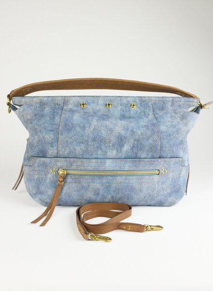 Jerome Dreyfuss Lucky Hobo Large Split Suede WSH Jean's