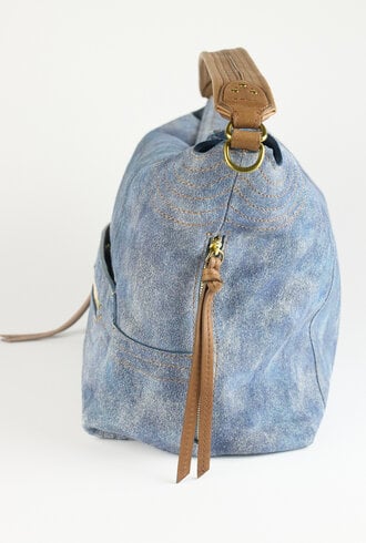 Jerome Dreyfuss  Lucky Hobo Large Split Suede WSH Jean's