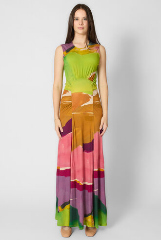 Ulla Johnson Lana Ruched Dress Nature