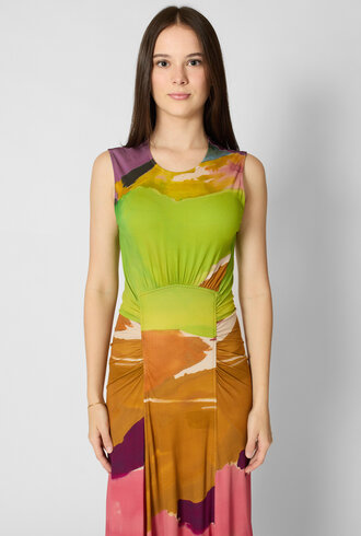 Ulla Johnson Lana Ruched Dress Nature