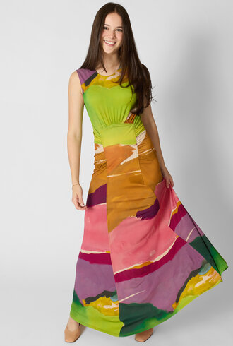 Ulla Johnson Lana Ruched Dress Nature