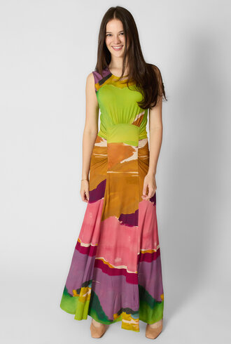 Ulla Johnson Lana Ruched Dress Nature