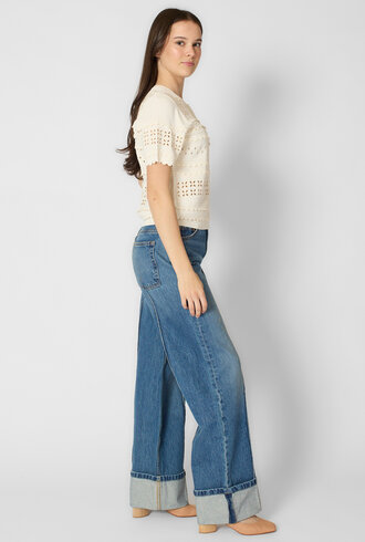 Ulla Johnson Abriana Eyelet Cardigan Cowrie