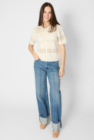 Ulla Johnson Abriana Eyelet Cardigan Cowrie