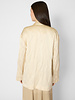 Pomandere Crinkled Viscose Satin Jacket Chalk