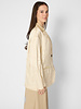 Pomandere Crinkled Viscose Satin Jacket Chalk