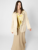 Pomandere Crinkled Viscose Satin Jacket Chalk