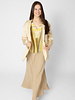 Pomandere Crinkled Viscose Satin Jacket Chalk