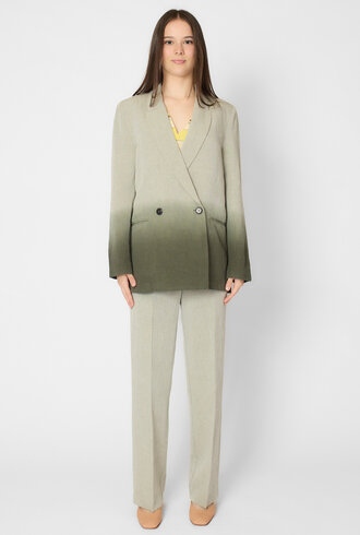 Pomandere Degrate Slub Cotton Jacket Olive