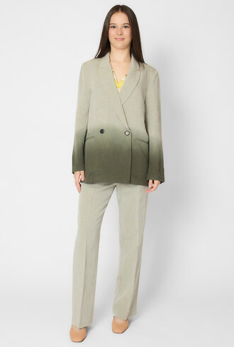 Pomandere Degrate Slub Cotton Jacket Olive