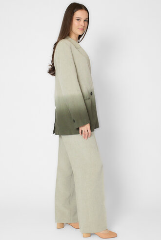 Pomandere Degrate Slub Cotton Jacket Olive