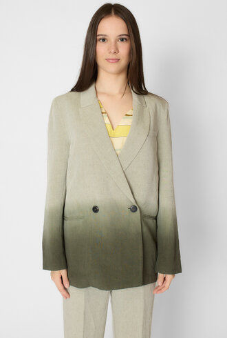 Pomandere Degrate Slub Cotton Jacket Olive