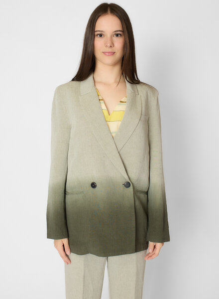 Pomandere Degrate Slub Cotton Jacket Olive