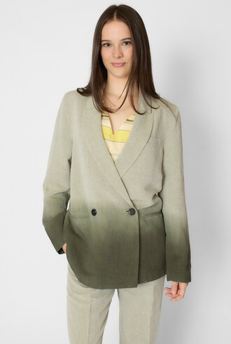 Pomandere Degrate Slub Cotton Jacket Olive