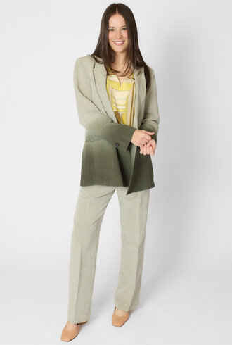 Pomandere Degrate Slub Cotton Jacket Olive