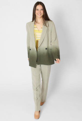 Pomandere Degrate Slub Cotton Jacket Olive