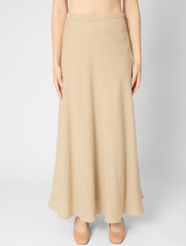 Pomandere Linen and Cotton Skirt Jute