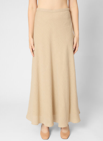 Pomandere Linen and Cotton Skirt Jute