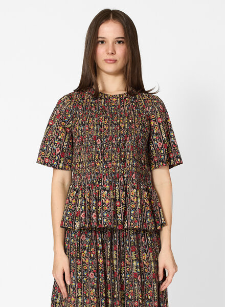 The Great The Smocked Flounce Top Garland