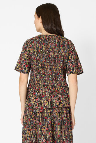 The Great The Smocked Flounce Top Garland