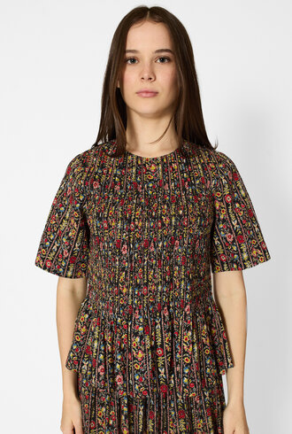 The Great The Smocked Flounce Top Garland