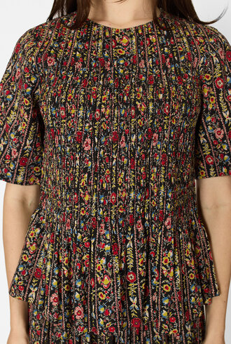 The Great The Smocked Flounce Top Garland