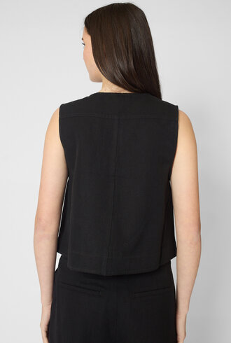 Apiece Apart Godet Tank Black
