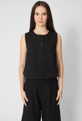 Apiece Apart Godet Tank Black