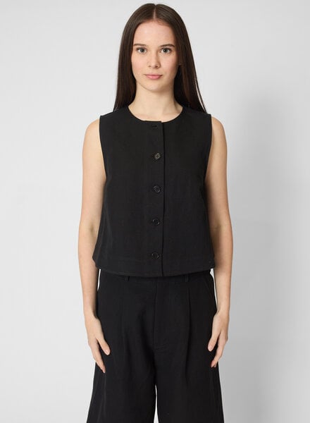 Apiece Apart Godet Tank Black