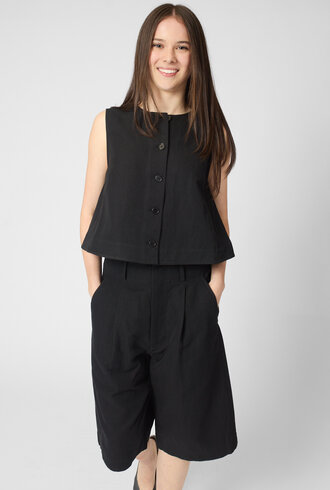 Apiece Apart Godet Tank Black