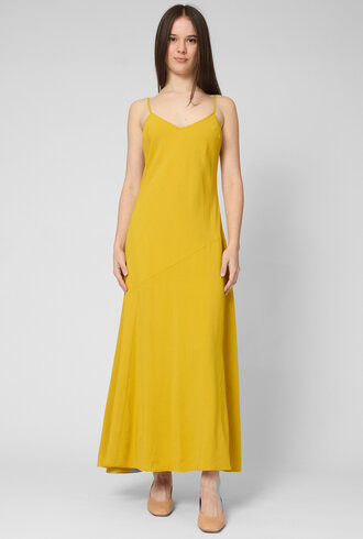 Apiece Apart Kasimira Bias Slip Dress Golden