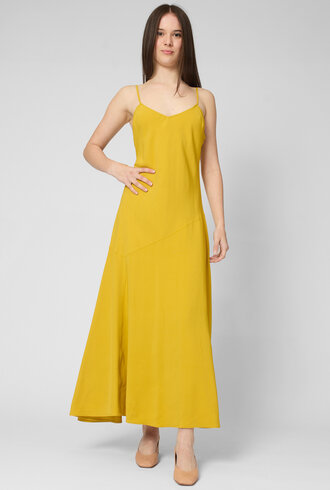 Apiece Apart Kasimira Bias Slip Dress Golden