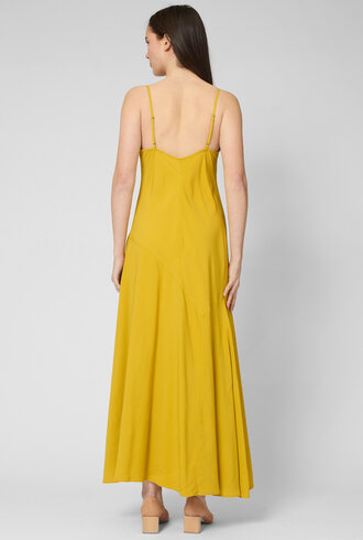 Apiece Apart Kasimira Bias Slip Dress Golden