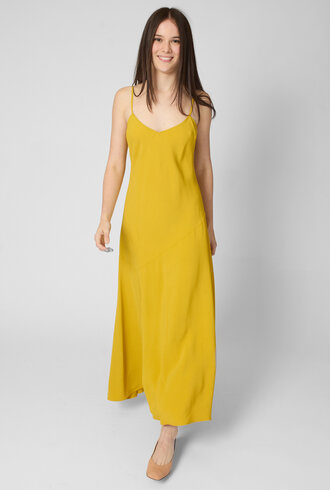 Apiece Apart Kasimira Bias Slip Dress Golden