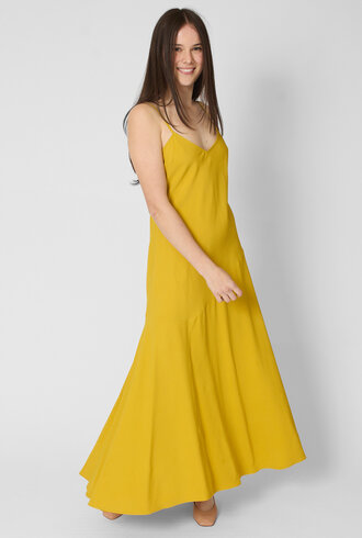 Apiece Apart Kasimira Bias Slip Dress Golden