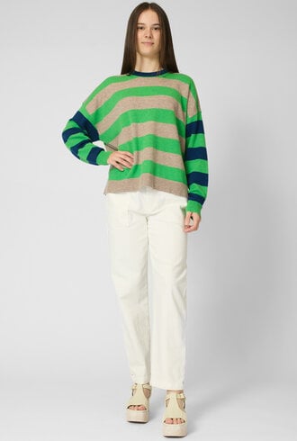 Xirena Lela Sweater Greenfinch Stripe
