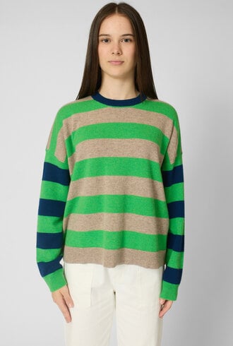Xirena Lela Sweater Greenfinch Stripe