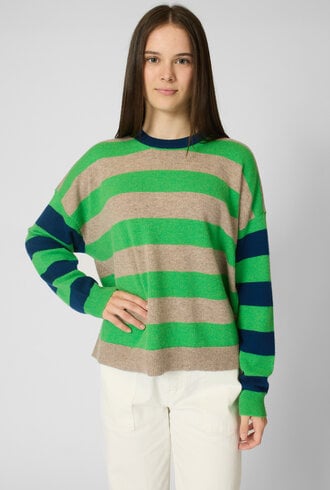 Xirena Lela Sweater Greenfinch Stripe