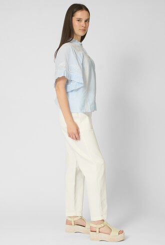 Xirena Mae Shirt Blue White Stripe